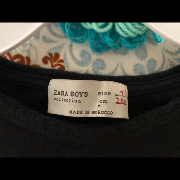 Boys ZARA Kids Drop The Bass Long Sleeve Tee 6 7 - Picture 2 of 3
